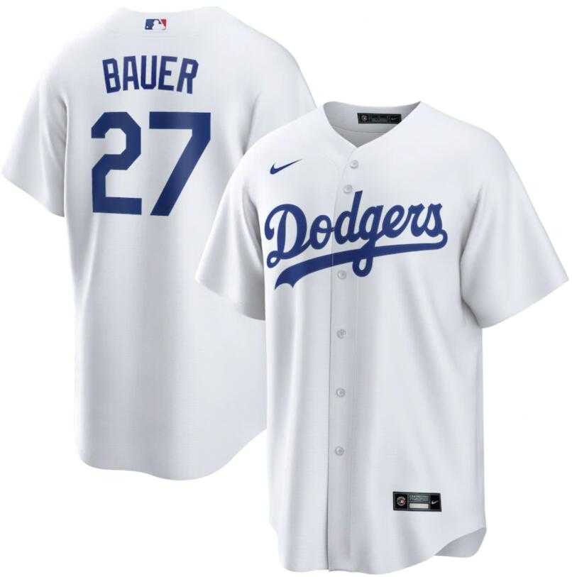 Dodgers 27 Trevor Bauer White Nike Cool Base Jersey Dzhi,We sell and wholesale Dodgers 27 Trevor Bauer White Nike Cool Base Jersey Dzhi on line form chian!